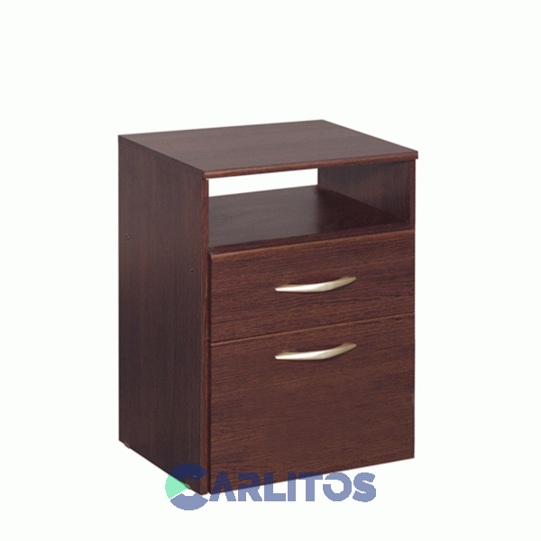 Mesa De Luz 1 Puerta 1 Cajón Platinum Tabaco