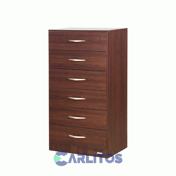 Chiffonier 6 Cajones Platinum Tabaco