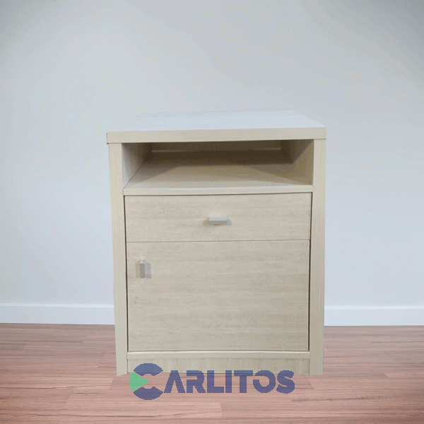 Mesa De Luz Premium 1 Puerta y 1 Caj&oacute;n Venecia