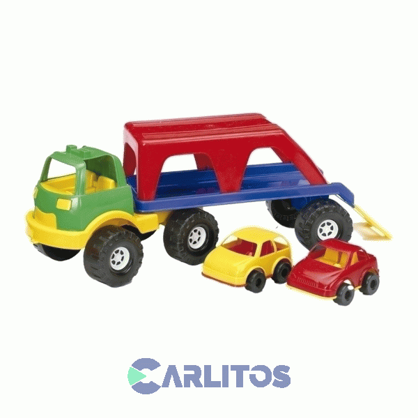 Camión Transporte Rondi Con 2 Autos Con Caja