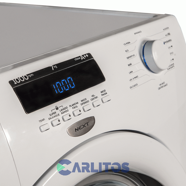 Lavarropa Carga Frontal Drean 7 KG - 1000 RPM Blanco Next 7.10 Eco