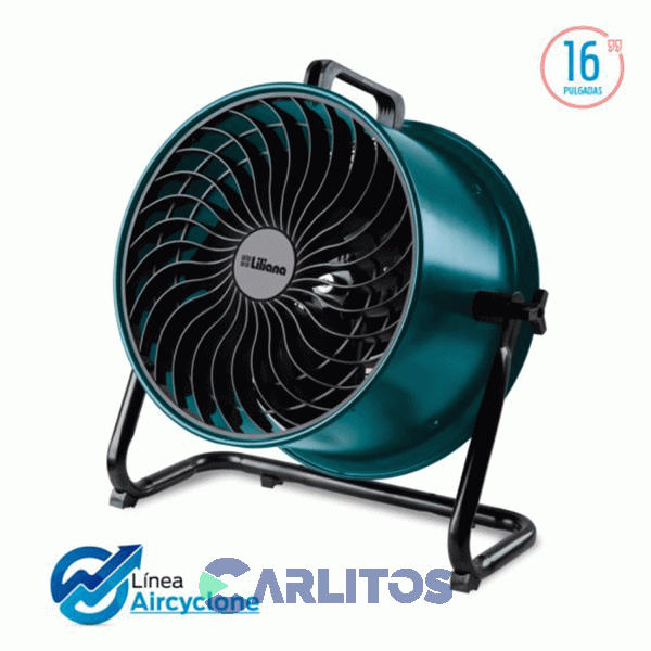 Ventilador Turbo Reclinable Industrial Liliana 16" Vthd16v Verde
