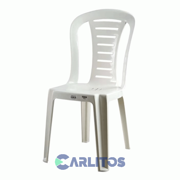 Silla Pvc Blanco Quality Plastic Reina