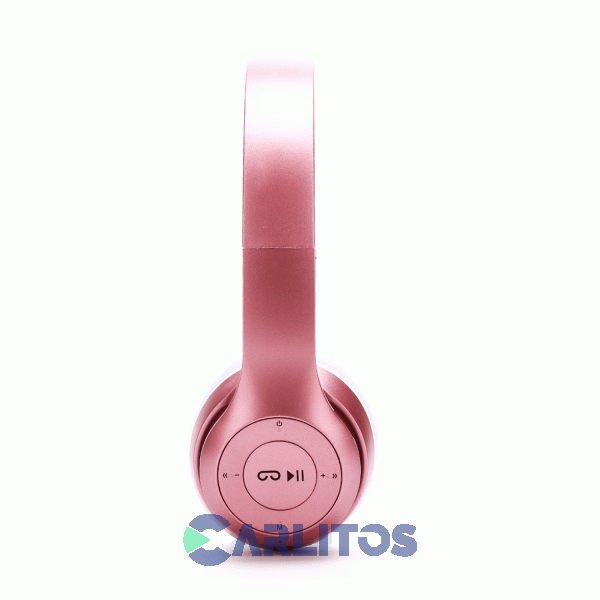 Auricular Vincha Con Bluetooth Radio Y Tarjeta Tf bDaihatsu D-au303/rg Rosa