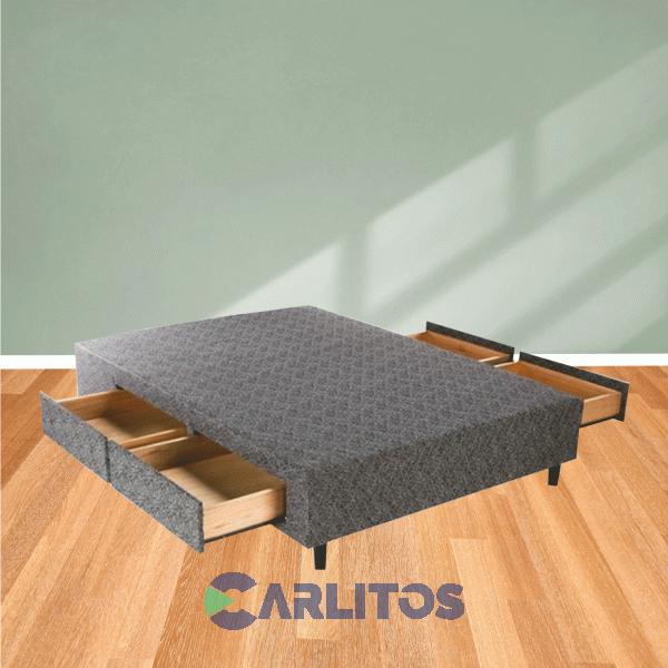 Multibox 1.90 X 1.40 Mts Con 4 CajonesTela Chenille