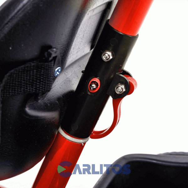 Triciclo Bebesit Con Barral De Acero Reforzado Rojo Sl-1701b