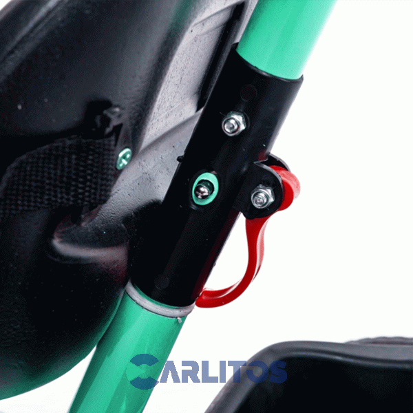 Triciclo Bebesit Con Barral De Acero Reforzado verde Sl-1701a