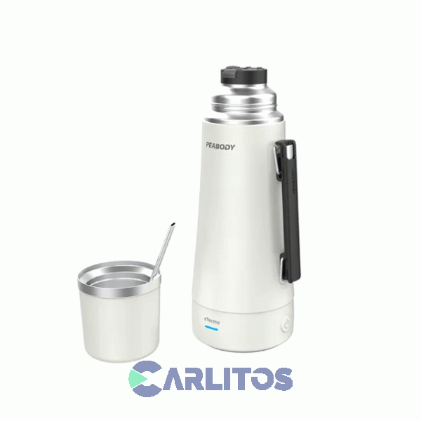 Termo De Mate Peabody Electrico 1 Litro Pe-eta1002b Blanco