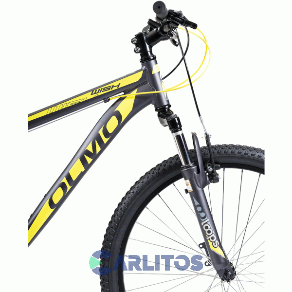 Bicicleta Olmo Todo Terreno Rod.26" Wish 260 1BO1092 Negro Con Amarillo