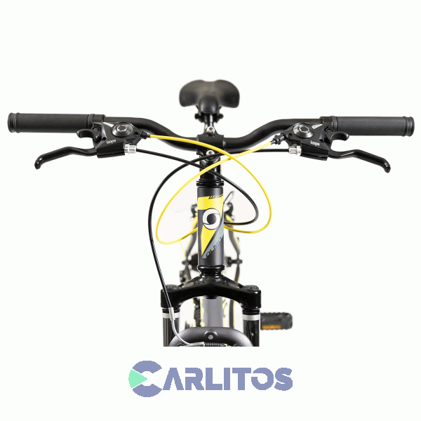 Bicicleta Olmo Todo Terreno R 26" Wish 260 Negro Con Amarillo