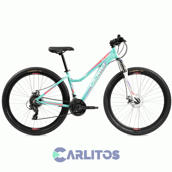 Bicicleta Olmo Todo Terreno Rod.29" Flash 295+ Con Disco 1BO1084 Turqueza Con Rosa