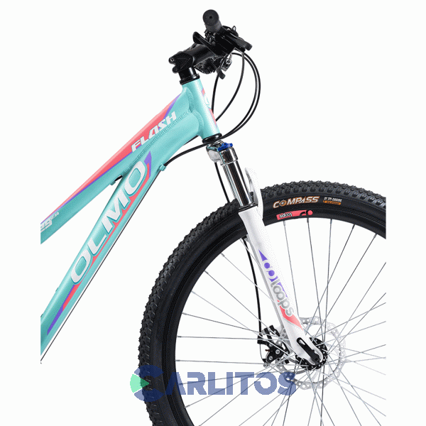 Bicicleta Olmo Todo Terreno Rod.29" Flash 295+ Con Disco 1BO1084 Turqueza Con Rosa