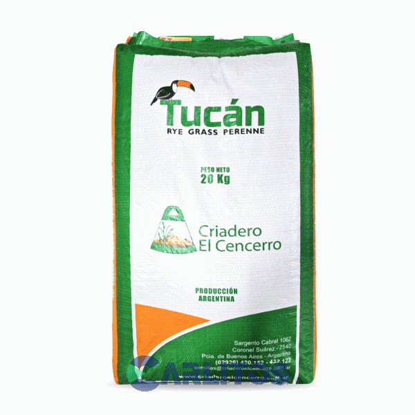 Semillas De Cesped X 20 Kg El Cencerro Raigras Perene Tucan