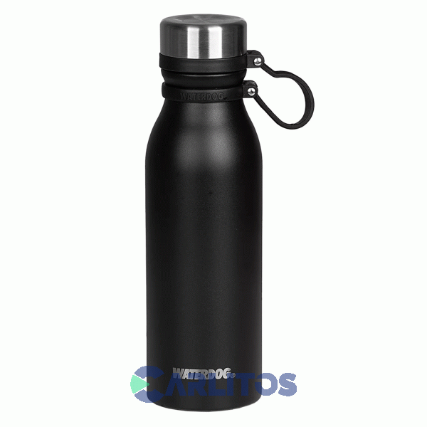 Botella De Acero Inoxidable Waterdog BUHO600BK Negro