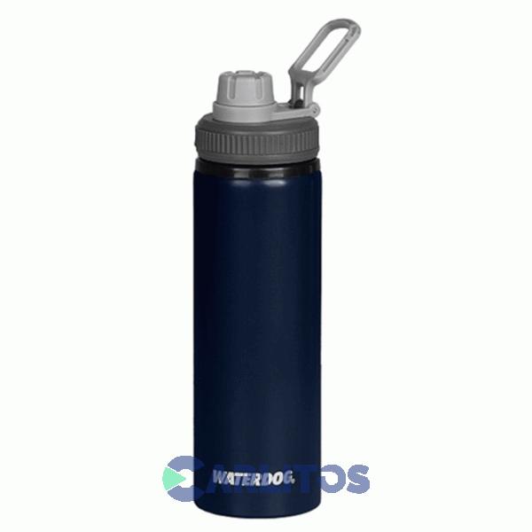 Botella De Aluminio Tapa A Rosca Waterdog Indigo TONGO750IN