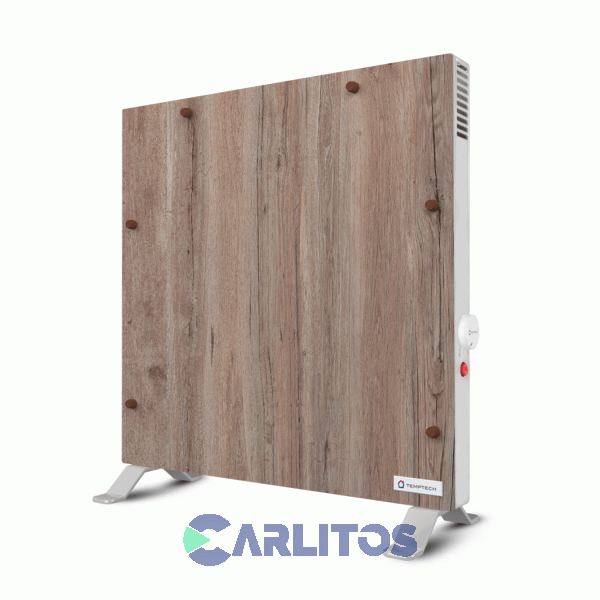 Calefactor Eléctrico Temptech Alto Rendimiento 1400 Watts Madera Veteada