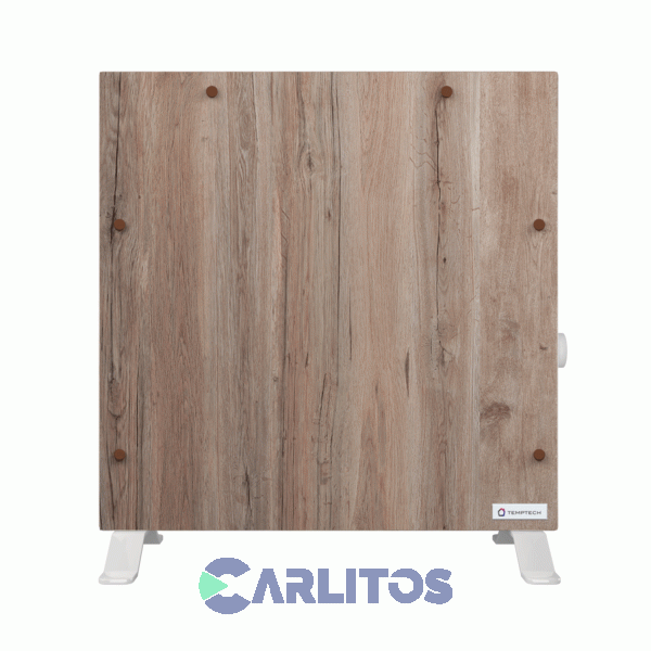 Calefactor Eléctrico Temptech Alto Rendimiento 1400 Watts Madera Veteada