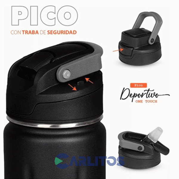 Botella De Acero Inoxidable Waterdog ACUA750BK Negro