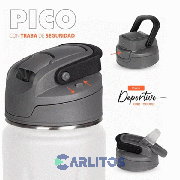 Botella De Acero Inoxidable Waterdog ACUA750WH Blanco