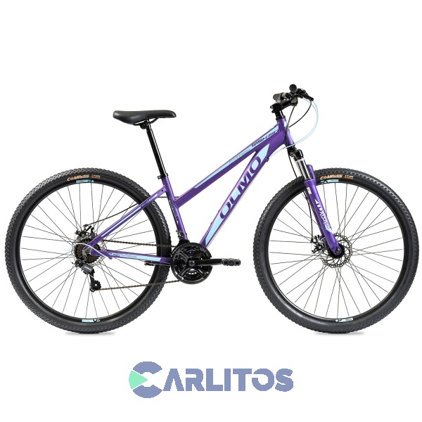 Bicicleta Olmo Todo Terreno R 29" Wish 295 Violeta Con Celeste