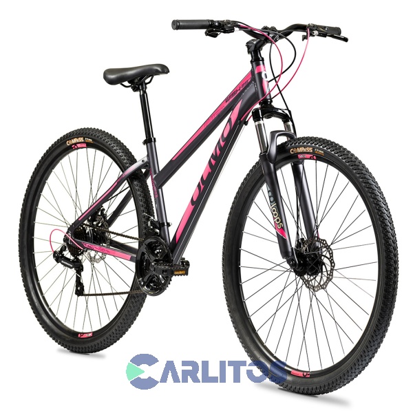 Bicicleta Olmo Todo Terreno R 29" Wish 295 Negro Con Fucsia