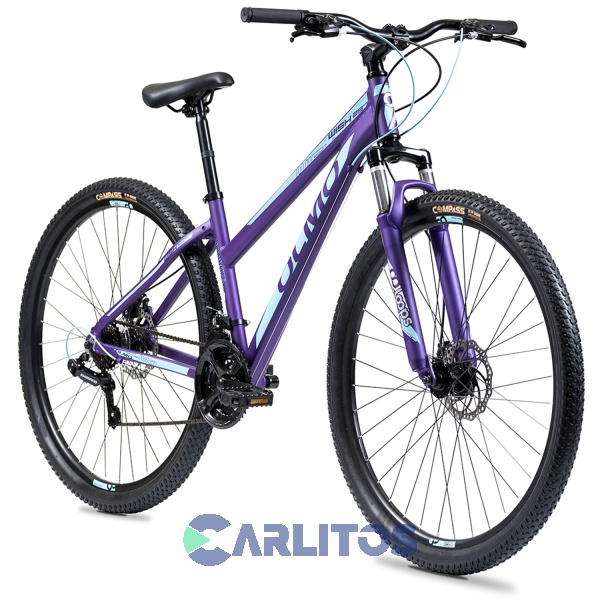 Bicicleta Olmo Todo Terreno R 29" Wish 295 Violeta Con Celeste