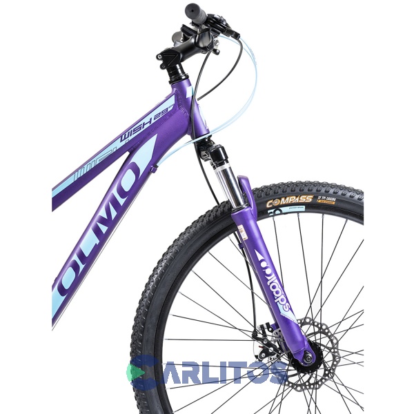 Bicicleta Olmo Todo Terreno R 29" Wish 295 Violeta Con Celeste