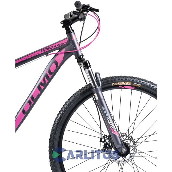Bicicleta Olmo Todo Terreno R 29" Wish 295 Negro Con Fucsia