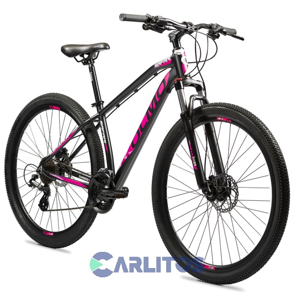 Bicicleta Olmo Todo Terreno 29" Safari 295 Negro/Fucsia