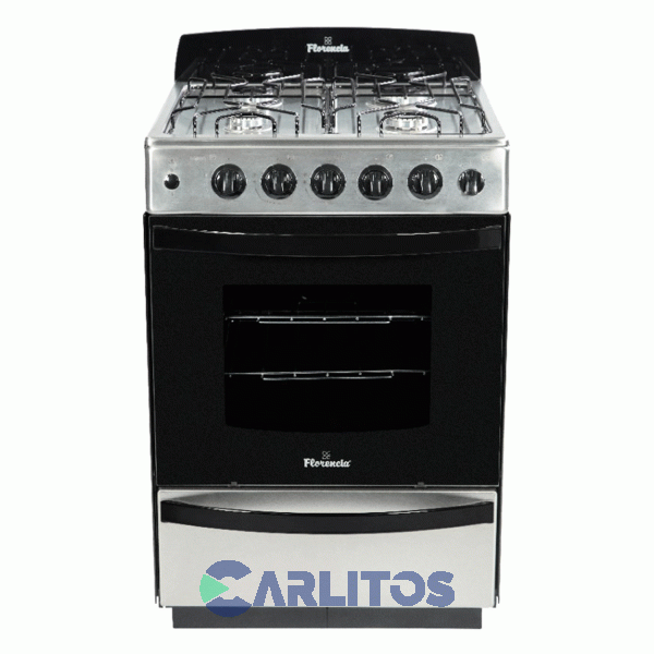 Cocina A Gas Florencia 56 CM Acero Inoxidable Multigas Flor 5538