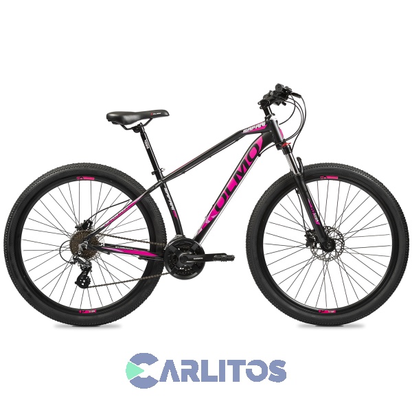 Bicicleta Olmo Todo Terreno 29" Safari 295 Negro/Fucsia