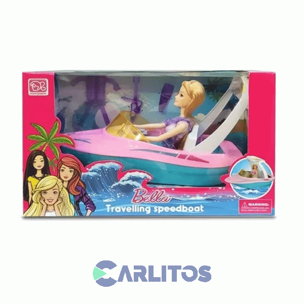 Set De Mu&ntilde;eca Con Lancha Y Accesorios