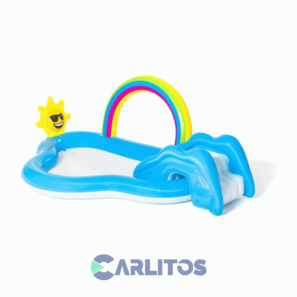 Pileta Inflable Juego Arco Iris Bestway 2.57 X 1.45 Cm 53092
