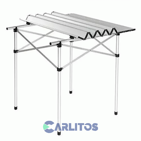 Mesa Enrollable Outdoors Multiuso Con Estructura De Aluminio 1013