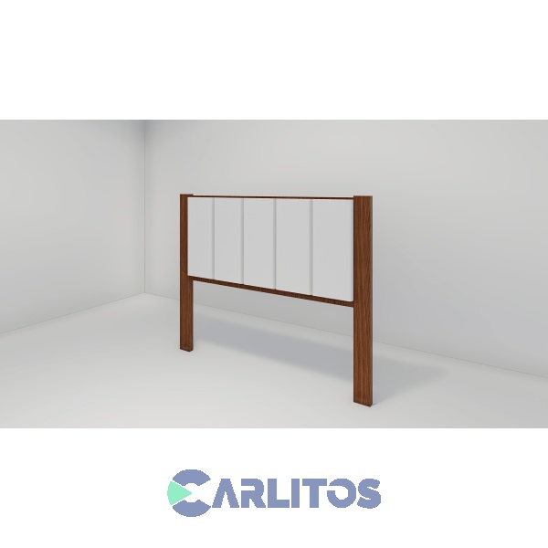 Respaldo De Sommier 1.60 Mts Canelones Inmacol Castaño