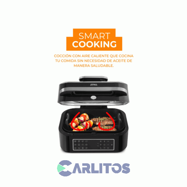 Freidora De Aire Y Grill Atma Digital Negra Fr901dp