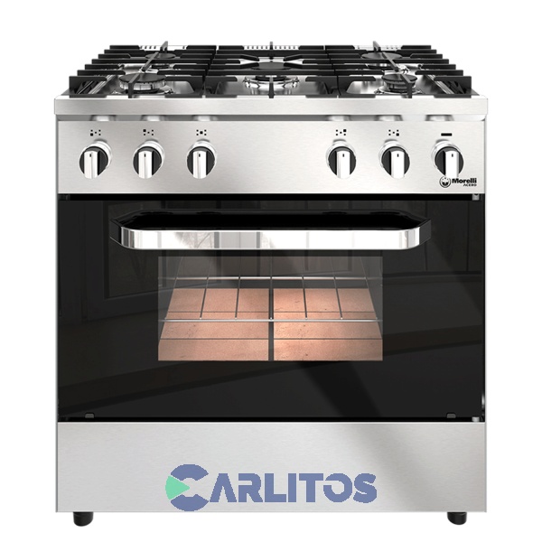 Cocina A Gas Industrial Morelli 82 CM Acero Inoxidable 16069