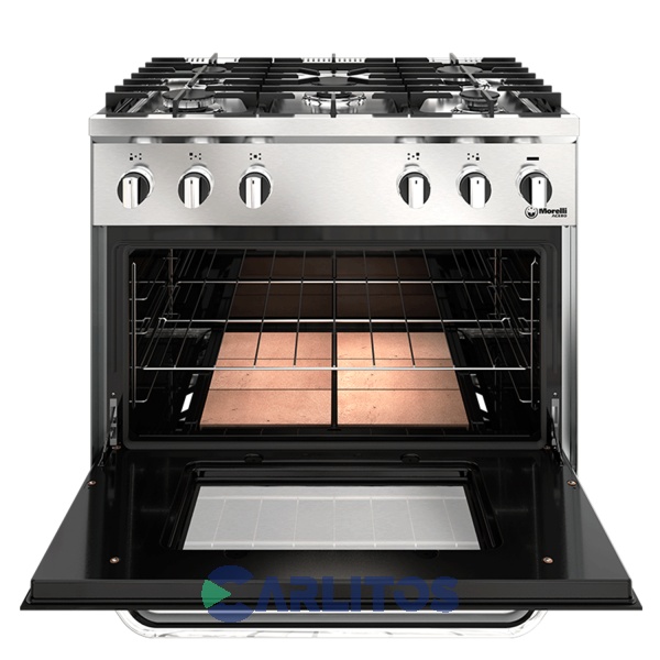 Cocina A Gas Industrial Morelli 82 CM Acero Inoxidable 16069