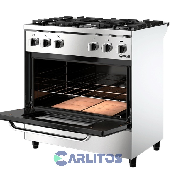 Cocina A Gas Industrial Morelli 82 CM Acero Inoxidable 16069