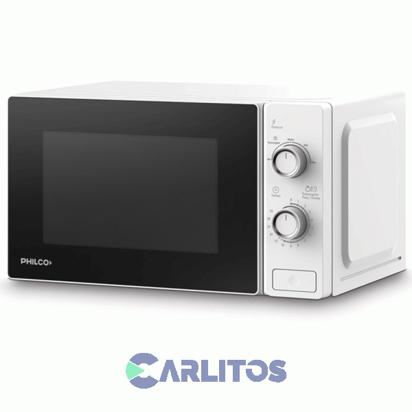 Microondas Rotativo Philco 20 Litros Blanco Mphrw20uap