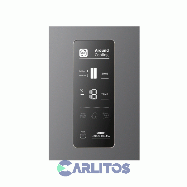 Heladera No Frost Side By Side Peabody Inverter 516 Litros Acero Inoxidable Pe-sbs71inv