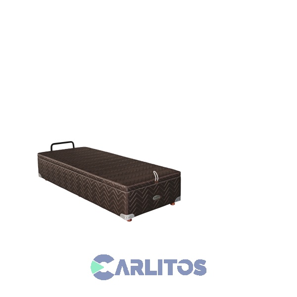 Sommier Con Baulera Roomy 0.80 x 1.90 Mts Springwall Jacquard