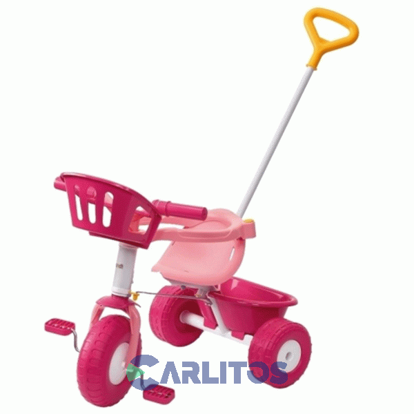 Triciclo Pink Rondi Metal Con Barral - Mas De 18 Meses 3500