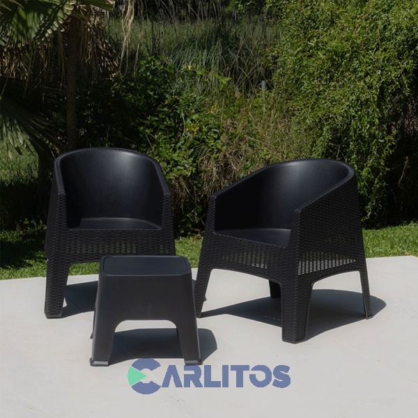 Combo X 4 Sillones Simil Ratan Oasis Capuchino Nr Oasisch