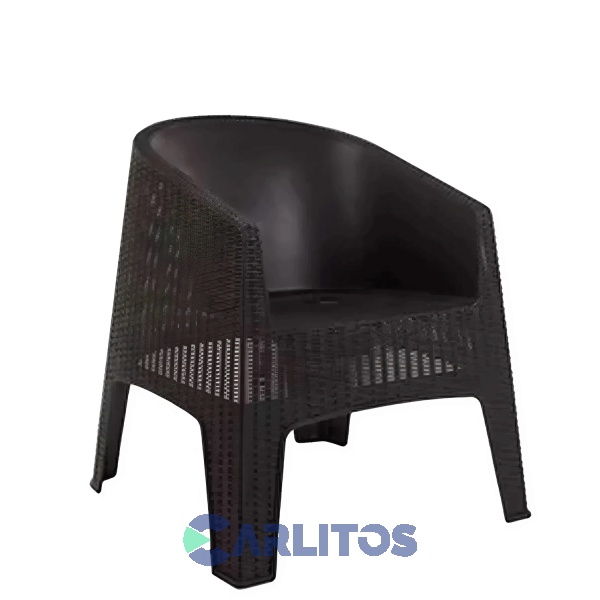Combo X 4 Sillones Simil Ratan Oasis Capuchino Nr Oasisch
