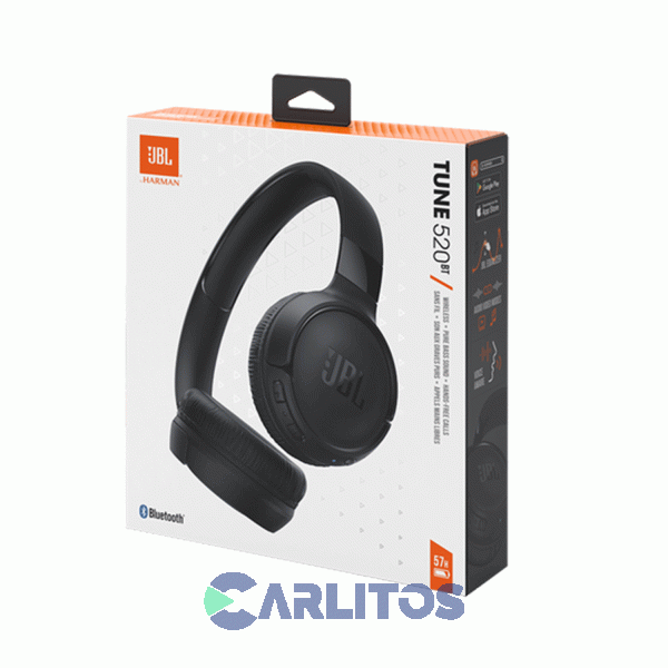 Auricular Vincha Jbl Con Bluetooth Tune T520Bt Jblt520btblkam Negro