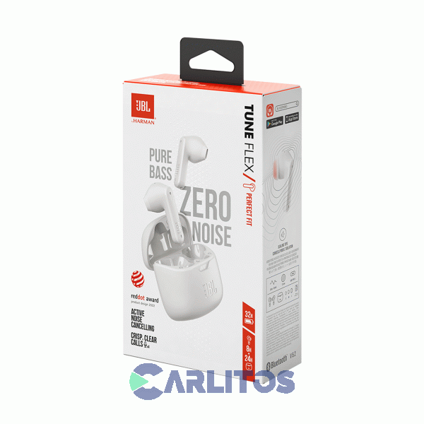 AURICULAR CON BLUETOOTH TUNE FLEX JBL JBLTFLEXWHT BLANCO