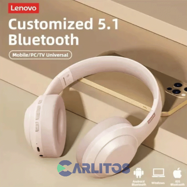 Auricular Vincha Con Bluetooth Lenovo Th10x-rs Rosa