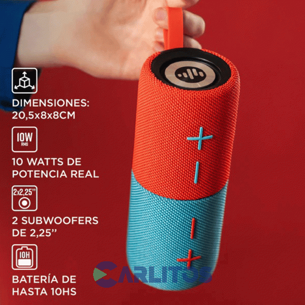 Parlante Portati Stromberg Con Bluetooth 10 Watts Twin-2