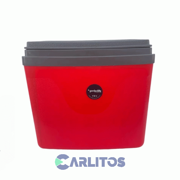 Conservadora Garden Life 24 Litros Rojo Con Grafito